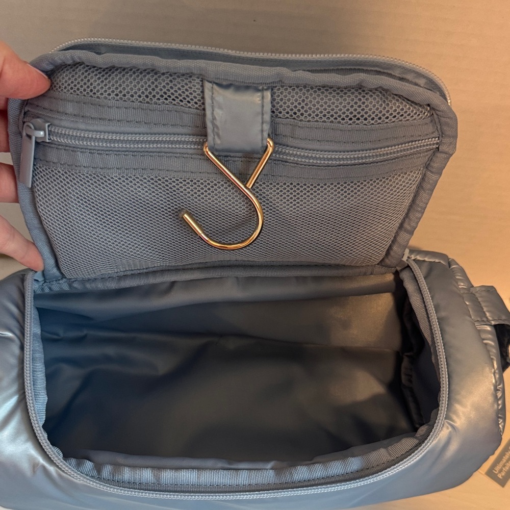mine Metallic Gray Cosmetic Travel Pouch - Picture 2 of 3